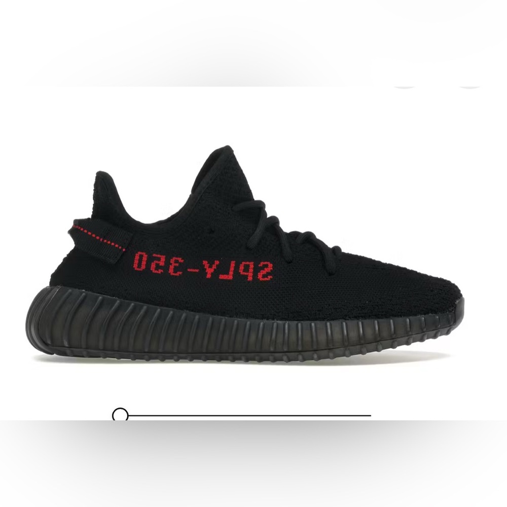 Yeezy Boost Unisex  Black and Red Sneakers size us5 fit size us6